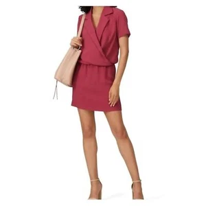 Amanda Uprichard Revolve Leonard Faux Wrap Mini Dress size 1X Burgundy - Picture 1 of 10