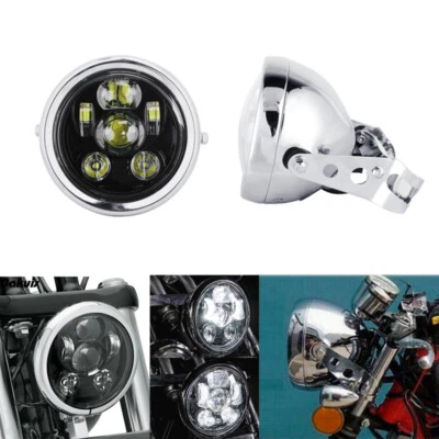 Faro LED de haz alto bajo de 5,75" para Honda Shadow Spirit ACE VT VLX 600 750 1100 Foto 1 de 4