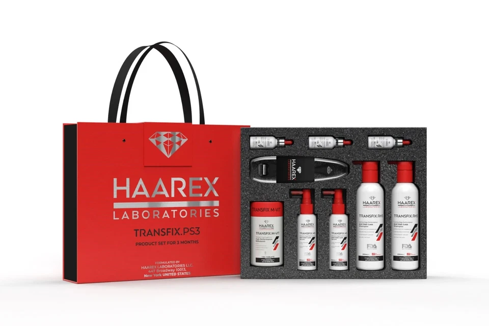 Haarex Transfix Kit Anti-Pérdida de Cabello para 3 Meses (NUEVO CONJUNTO ESPECIAL FORMULADO) FDA Foto 1 de 1