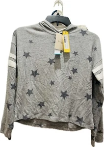 NWT Girls 2 Piece Grey Set Hoodie & Shorts Size Large (12-14) - Picture 1 of 4