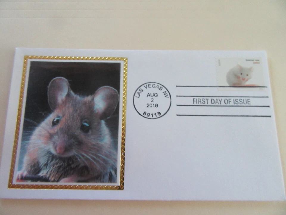 Mouse Pet Forever Stamp Fdc Sc#5117 Colorano "Silk" Cachet Cover-2016 - Image 1 of 1