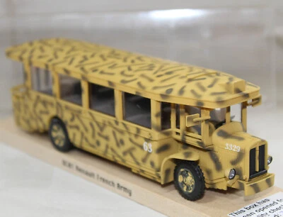 SOLIDO - DC01 - RENAULT TN6C - FRENCH ARMY MILITARY TRANSPORT BUS - CAMOUFLAGE - Image 1 of 4