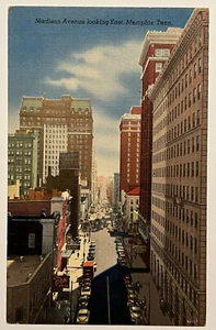 Postal de Memphis Tennessee Madison Avenue c1930 - Imagen 1 de 2