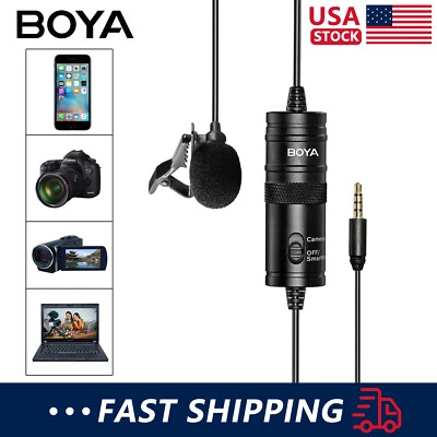 Omni-Directional BY-M1 Microphone for Canon/Nikon DSLR Camera Android 3.5mm TRS - Image 1 of 4