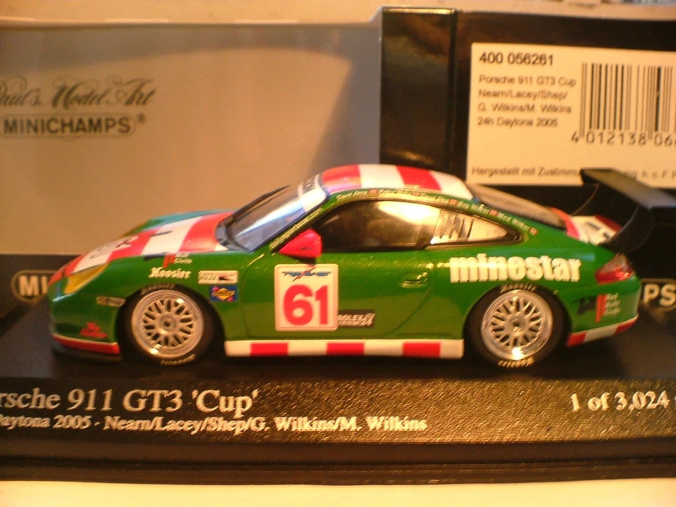 RARE MINICHAMPS 1/43 PORSCHE 911 GT3 CUP 24h DAYTONA 2005 OUTSTANDING DETAIL NLA - Image 1 of 1