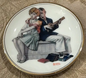 Norman Rockwell Miniature Collector’s Plate  “SERENADE” D1-46 - Picture 1 of 2