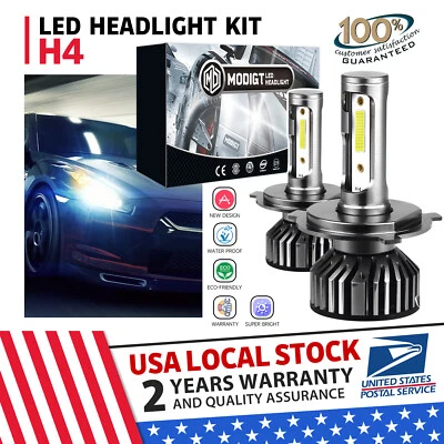 Para Kia Rio 2019S sedán 4 puertas H4 faros LED bombillas haz alto bajo 2 piezas Foto 1 de 4