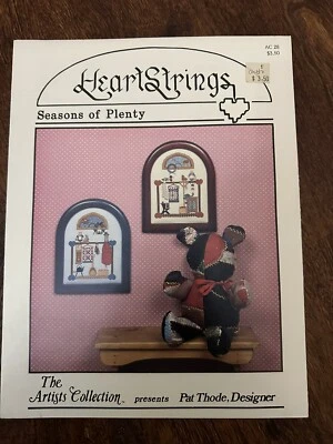 Heartstrings “Seasons Of Plenty” #AC28 Cross Stitch Chart Vintage OOP 80’s - Image 1 of 3