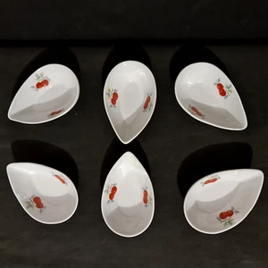 6er Set Chinesische Keramik Schalen mit Apfeldekor - Bild 1 von 10