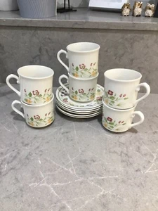 BILTONS WOOLWORTHS COUNTRY LANE CUPS AND SAUCERS X 6 EXCELLENT - Picture 1 of 1