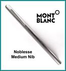 MONTBLANC NOBLESSE Fountain Pen MEDIUM Steel NIB - w/ Converter - JUST SERVICED