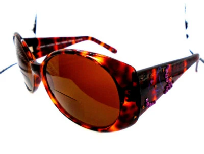 Gafas de sol Jimmy Crystal +1,50 JCR 138 lectura tortuga con cristales de Swarovski Foto 1 de 4