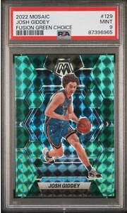 2022-23 Mosaic Josh Giddey Fusion Green Choice #’d/21 - PSA 9 - POP 1 🔥🔥 - Imagen 1 de 6