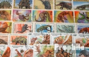 Briefmarken Motive Dinosaurier 50 verschiedene Prähistorische Tiere Marken - Bild 1 von 1