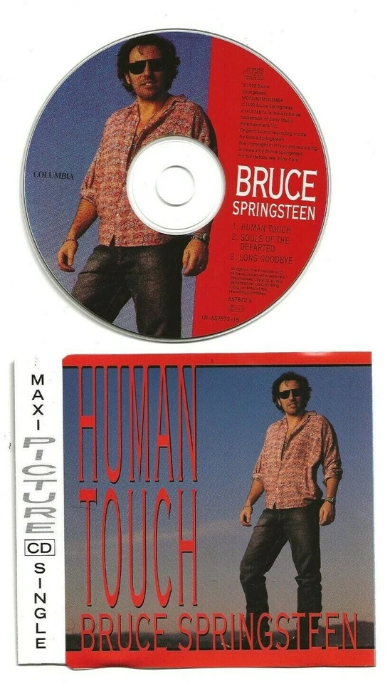 BRUCE SPRINGSTEEN HUMAN TOUCH 3-TRACK SPAIN PICTURE CD SINGLE FROM 1992, MINT - Image 1 of 1