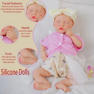 18.11'' solid silicone doll silicone reborn doll silicone girl doll toys gifts - Picture 1 of 10