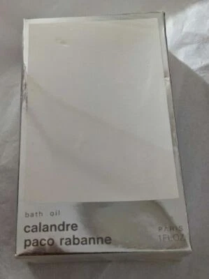 Óleo de banho vintage PACO RABANNE CALANDRE 1,0 FL OZ PERFUME NOVO EM FOLHA CAIXA LACRADA 1 - Imagem 1 de 4