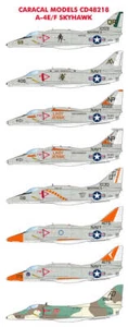 Caracal 1/48 decal CD48218 - A-4E/F Skyhawk for Hasegawa - Picture 1 of 4