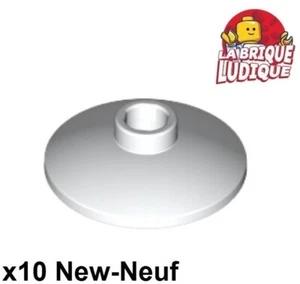Lego 10X Dish Radar Disk 2X2 White 4740 New - Picture 1 of 1