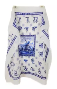 OLD DUTCH WALL-TILES 29 x30 Blue and White Square Vintage Scarf Delft Holland - Picture 1 of 9