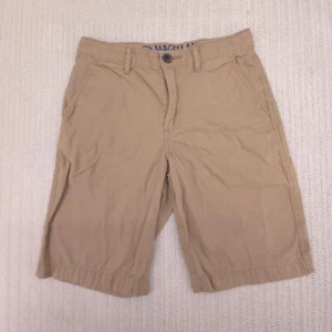 Magellan Shorts Boys 12 Chino Beige Kahki FlatFront School - Picture 1 of 6