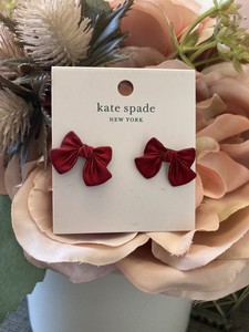 kate spade holiday bow earrings