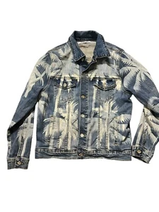 Verschönernde Jeansjacke für Erwachsene Palmen Größe L ausverkauft seltene Knopfleiste - Bild 1 von 12
