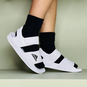 Adidas Adilette Sandal K Junior Kids White Sandals Summer School Sneakers #342 - Picture 1 of 13