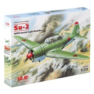 ICM 72081 Plastic model kit aircraft 1:72 Su-2 WWII Soviet bomber - kits models - Picture 1 of 7