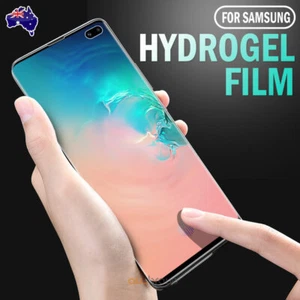 Samsung Galaxy S10 5G S9 S8 Plus Note 10+ 9 8 S7 Edge HYDROGEL Screen Protector - Picture 1 of 25