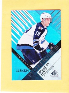 BRANDON TANEV 2016-17 SP GAME USED ROOKIE /224 WINNIPEG JETS #127 NM-MT