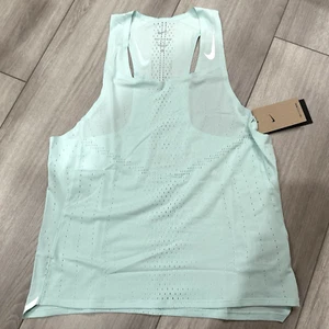 Nike Running Dri-FIT ADV AeroSwift Racing Singlet Jade Ice Teal DM4624-346 New - Picture 1 of 4