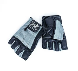 Weight Lift Gloves by Everlast, Genuine Leather & Spandex Padded 1080 Size L NEW - Picture 1 of 4