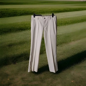 Adidas "Climalite" Golf Trousers Beige - UK Men's Size W=36" L=34" - Picture 1 of 5