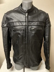 Unik Mens Leather Jacket Size Medium Pre-Owned - Picture 1 of 8