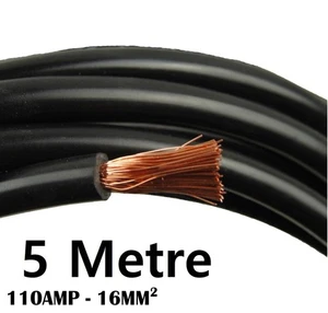 5 Meter 110Amp Negativ Batterie Blei Stromband Erde Kupfer Freizeitkabel - Bild 1 von 3