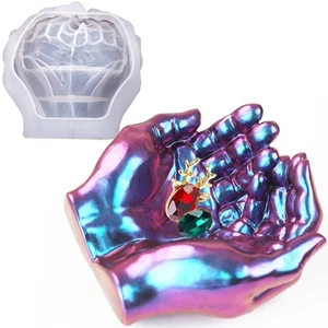 Actvty Hand Mold for Resin, Hand Shape Tray Silicone Mold for Epoxy Casting, ... - Picture 1 of 6