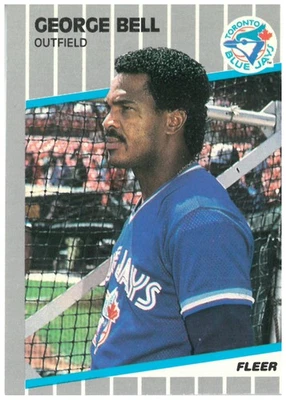 1989 Fleer Glossy George Bell Toronto Blue Jays #226 - Image 1 of 2