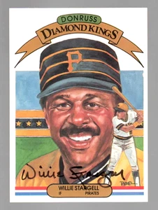 Willie Stargell Signed 1982 Pirates Diamond Kings #8 Card HOF Autograph NM COA - Picture 1 of 3