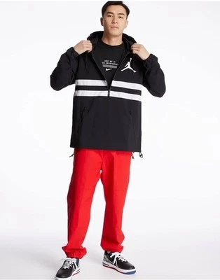 Men’s Nike Air Jordan Jumpman Logo Jacket Black White Embroidered S Basketball - Image 1 of 4