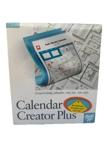 Calendar Creator Plus for Windows Power Up Software Vintage 30201-B NEW SEALED - Picture 1 of 5