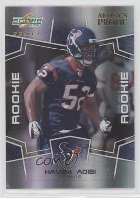 2008 Score Select Rookie Artist's Proof /32 Xavier Adibi #400 Rookie RC - Image 1 of 2