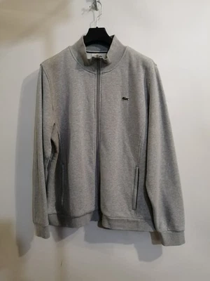 Lacoste Gray Men's Sweatshirt With A  Zippered Pockets Sz 3XL - Image 1 of 4
