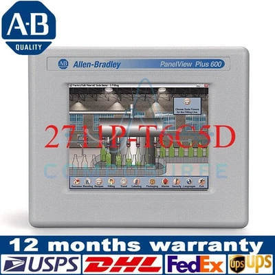 New AB 2711P-T6C5D PanelView Plus 600 Factory Sealing Fast Shipping 1PCS - Image 1 of 4