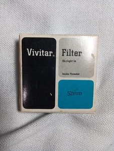Vivatar 52 mm Filter Skylight 1a Double Threaded New  With Insert Vintage - Picture 1 of 4