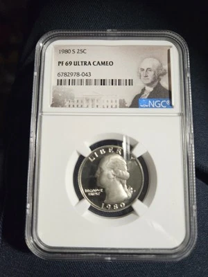 1980 S Washington Quarter PF 69 Ultra Cameo - Image 1 of 4