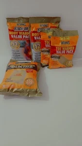 Hot Hands Variety Pack 10 Super Warmers, 14 Pairs Of Toe Warmers, 16 Body Warmer - Picture 1 of 9
