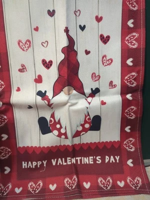 HAPPY VALENTINE’S DAY GNOME TABLE RUNNER - Image 1 of 3