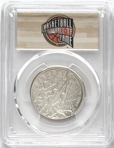2020 D Basketball Hall Of Fame Commemorative 50C First Strike PCGS MS70 - Picture 1 of 2