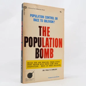 The Population Bomb by Dr. Paul R Ehrlich (Ballantine Books, 1970) Vintage MMPB - Picture 1 of 6